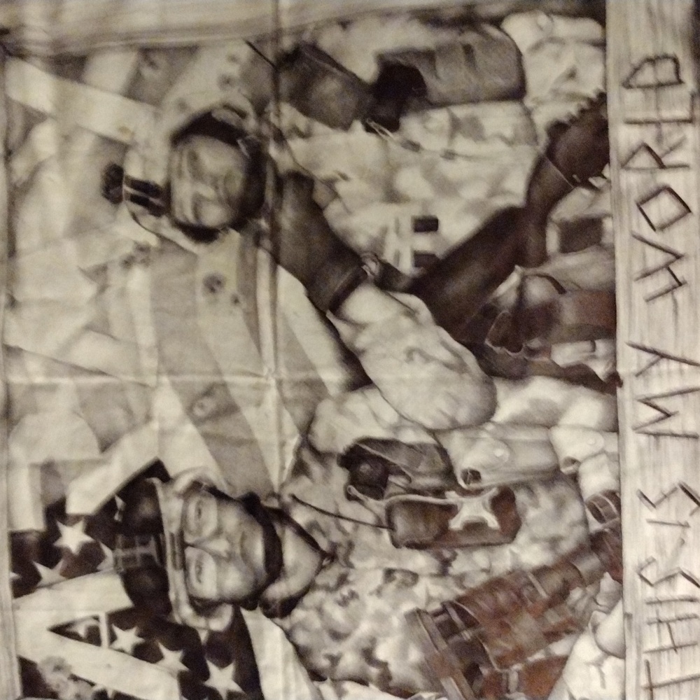 Hand drawing handkerchief